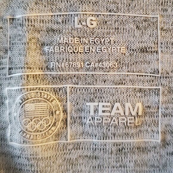 Women's Team USA Team Apparel Olympic Logo Gray Tank Top Shirt Size Large - Picture 2 of 11
